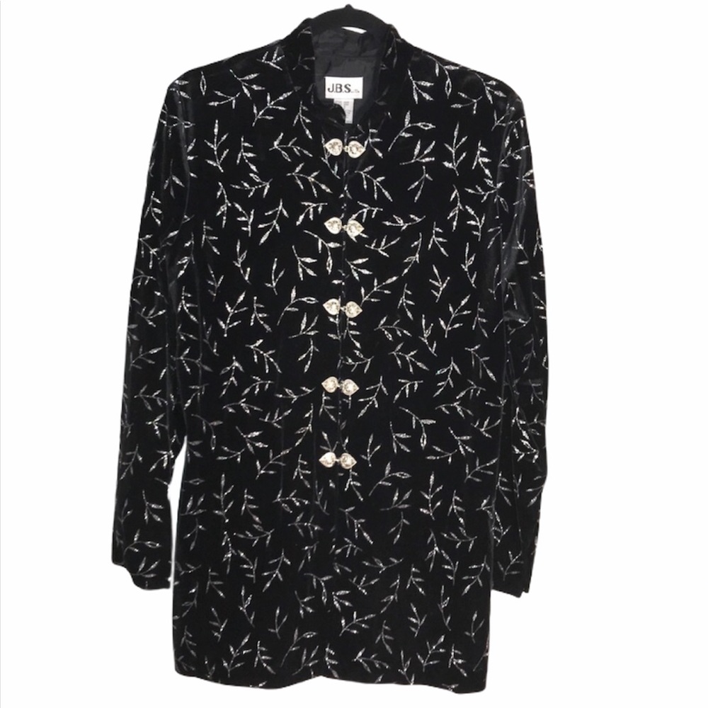 GORGEOUS Vintage Velvet Jacket with Silver